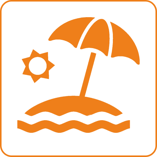 Галечный пляж - 600 м